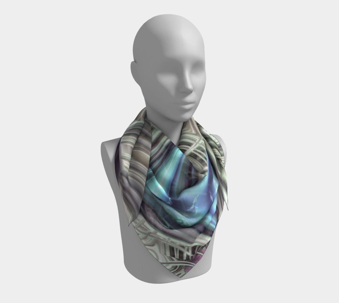 Cosmic Orchid Square Scarf preview #3