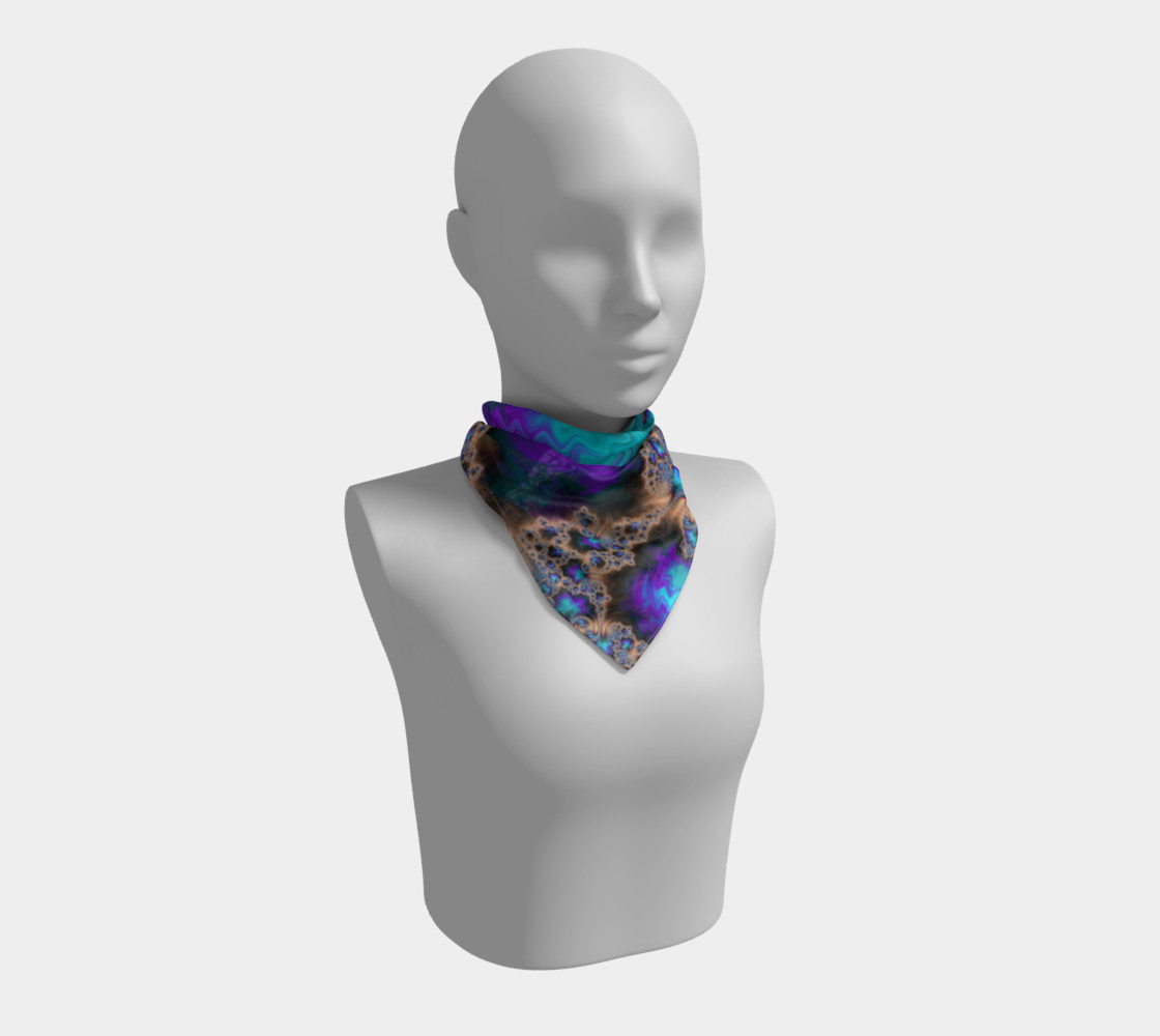 Electric Ocean Square Scarf preview #1