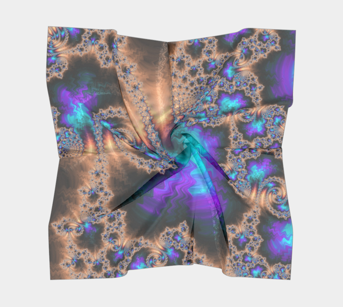 Electric Ocean Square Scarf preview #5