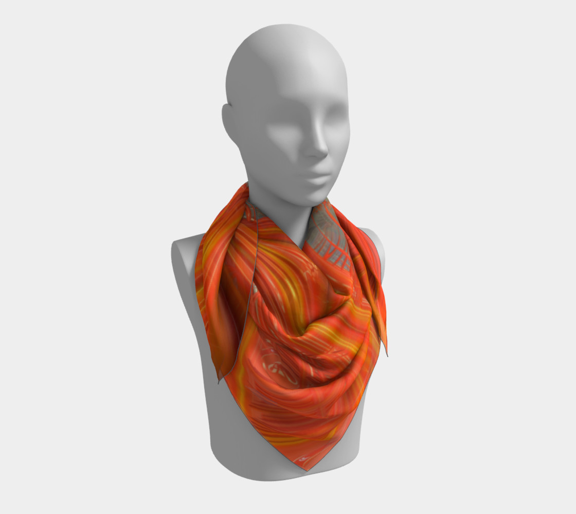 Tangerine Dream Square Scarf preview #3