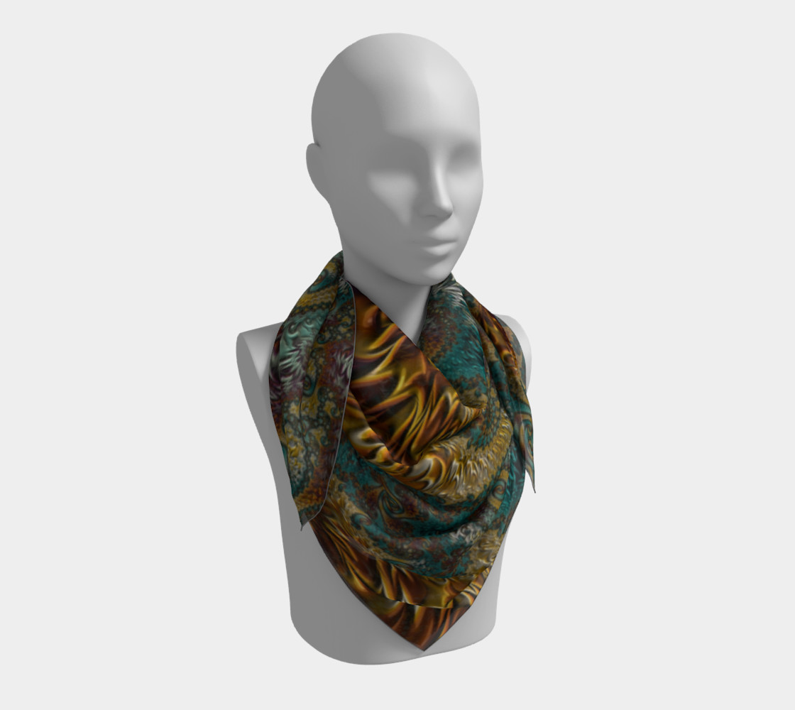 Marigold Garden Square Scarf preview #3