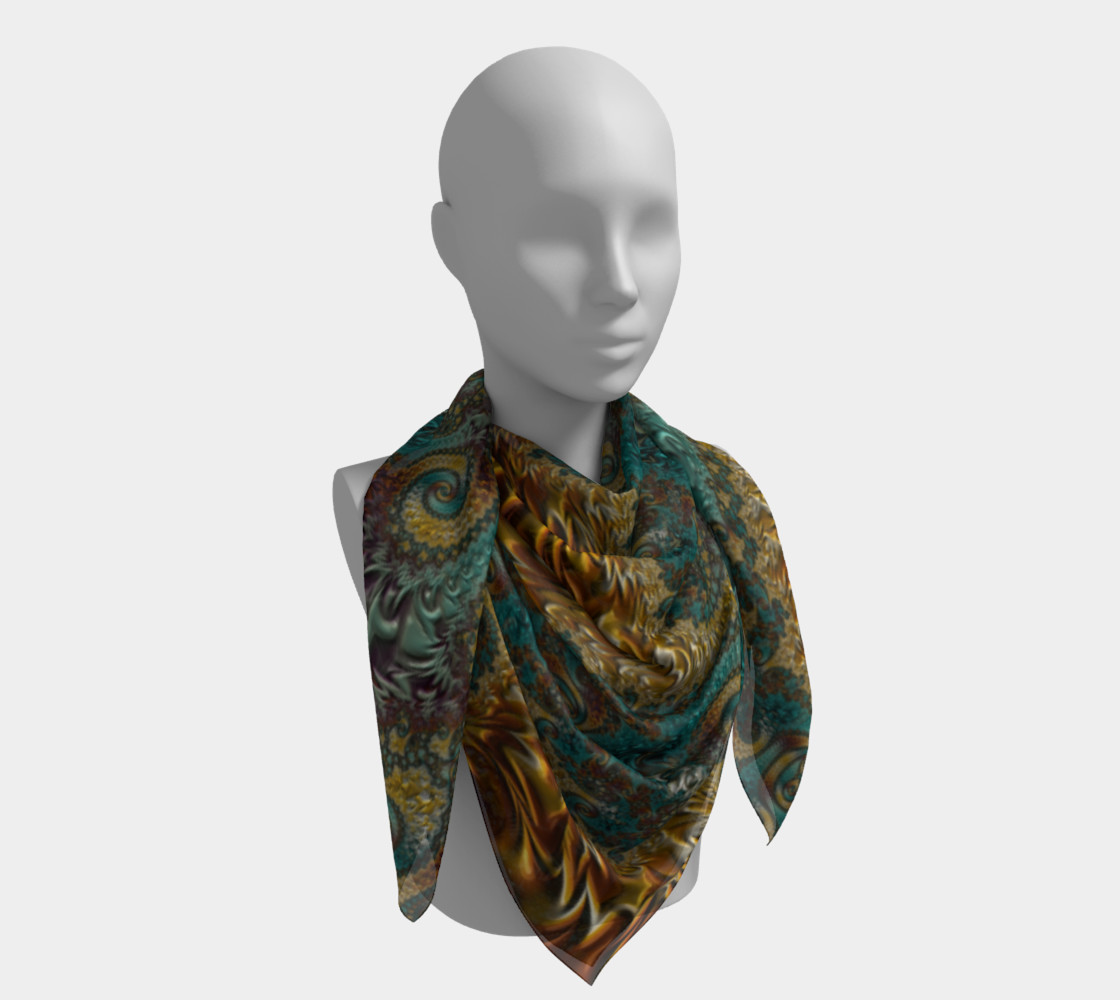 Marigold Garden Square Scarf preview #4