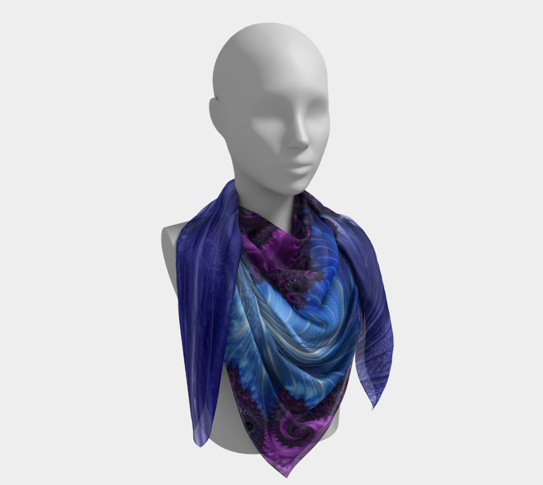 Feathery Flow Square Scarf preview #4