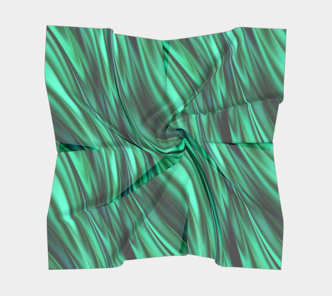 Emerald green, blue and black shaded stripes Miniature #6