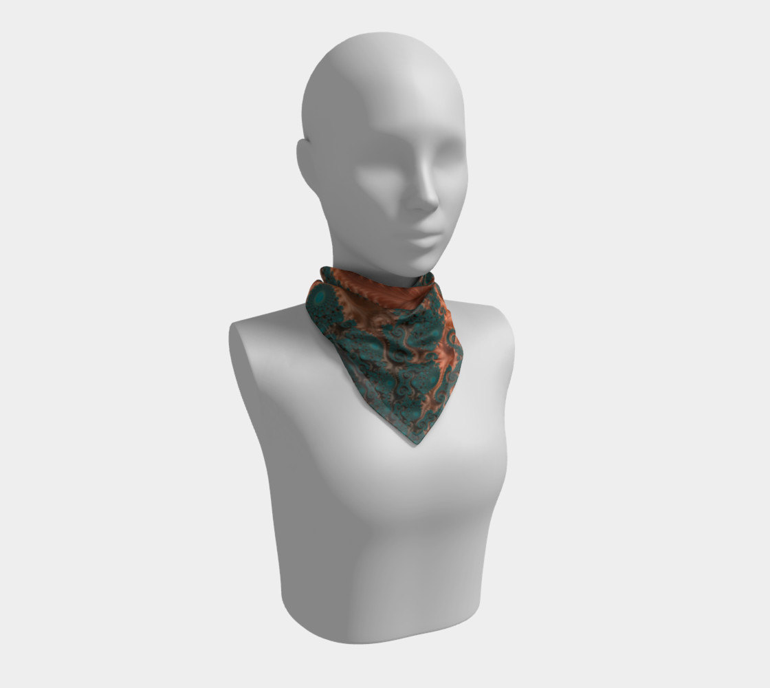 Copper Leaves Square Scarf preview #1