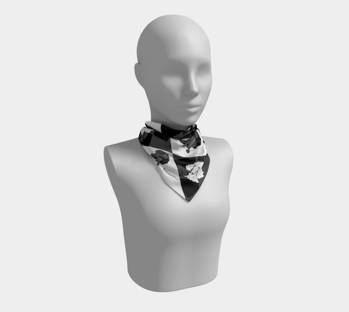 Parti Scarf checkerboard preview #1