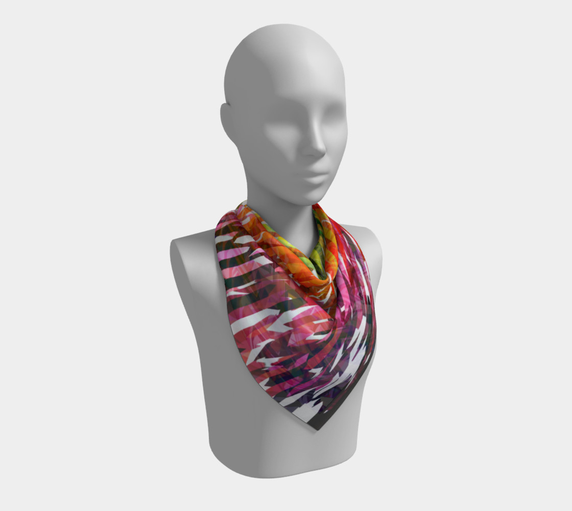 Designer Stripes Square Scarf preview #2