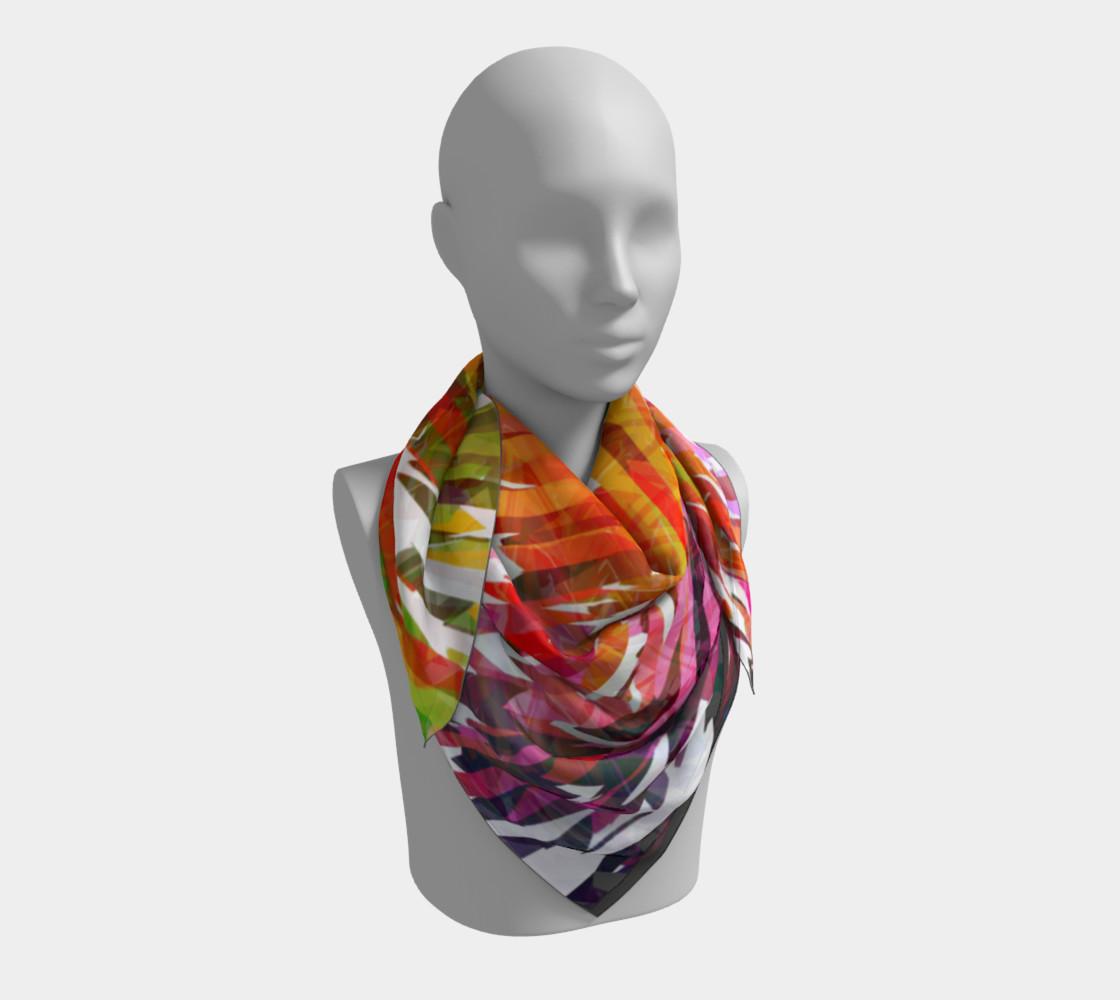 Designer Stripes Square Scarf preview #3