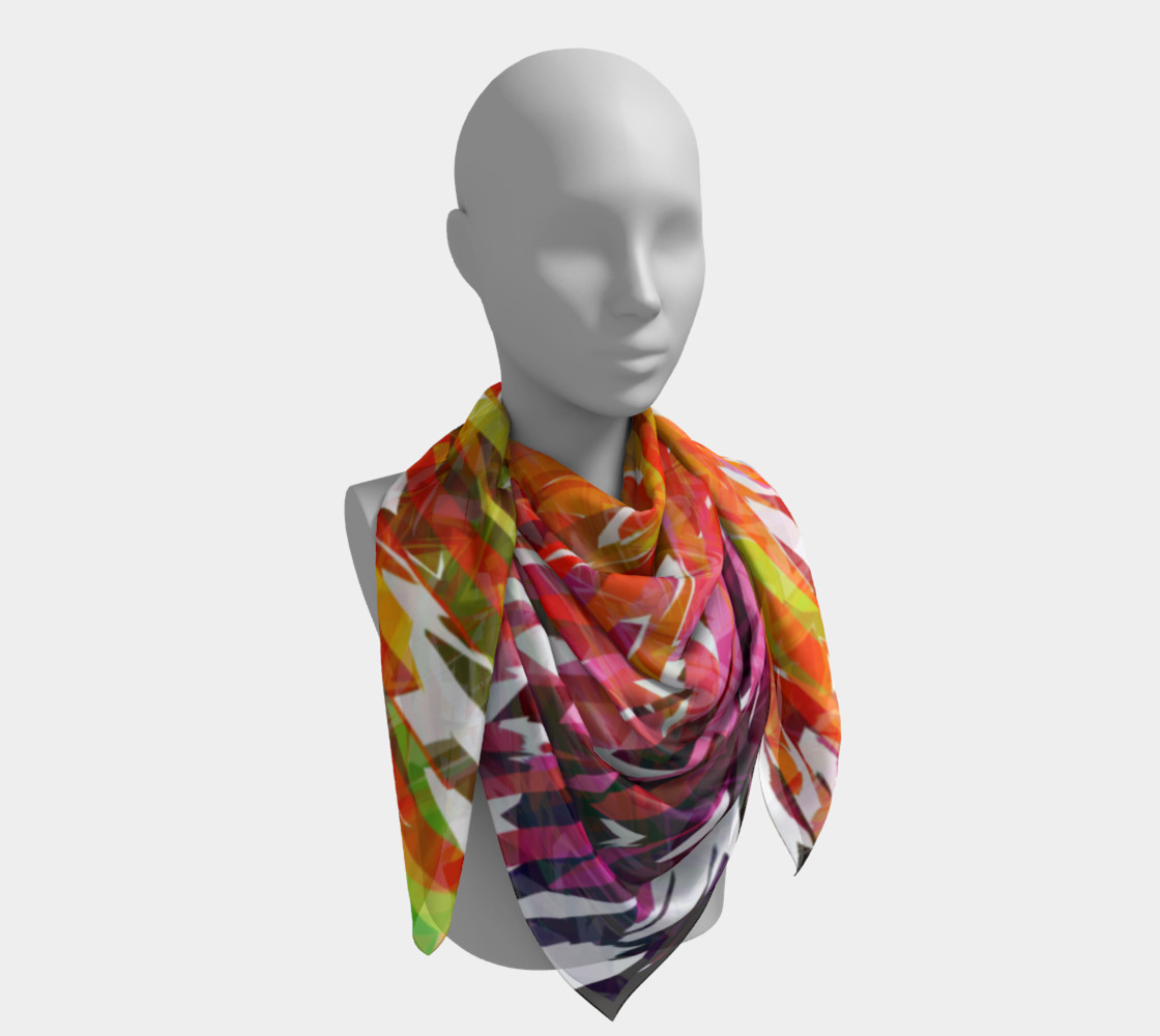 Designer Stripes Square Scarf preview #4