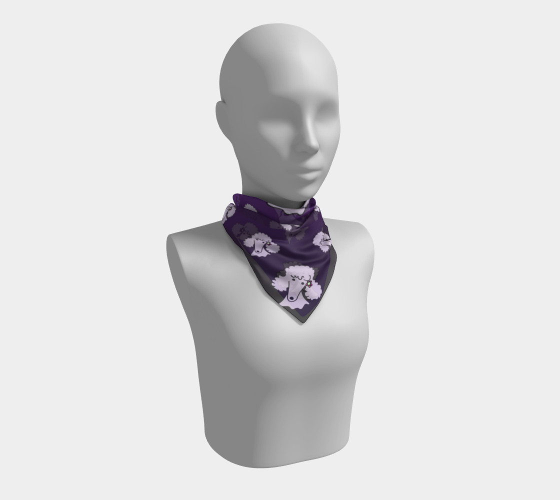 Bev's purple Satin Scarf by Broussalian preview #1
