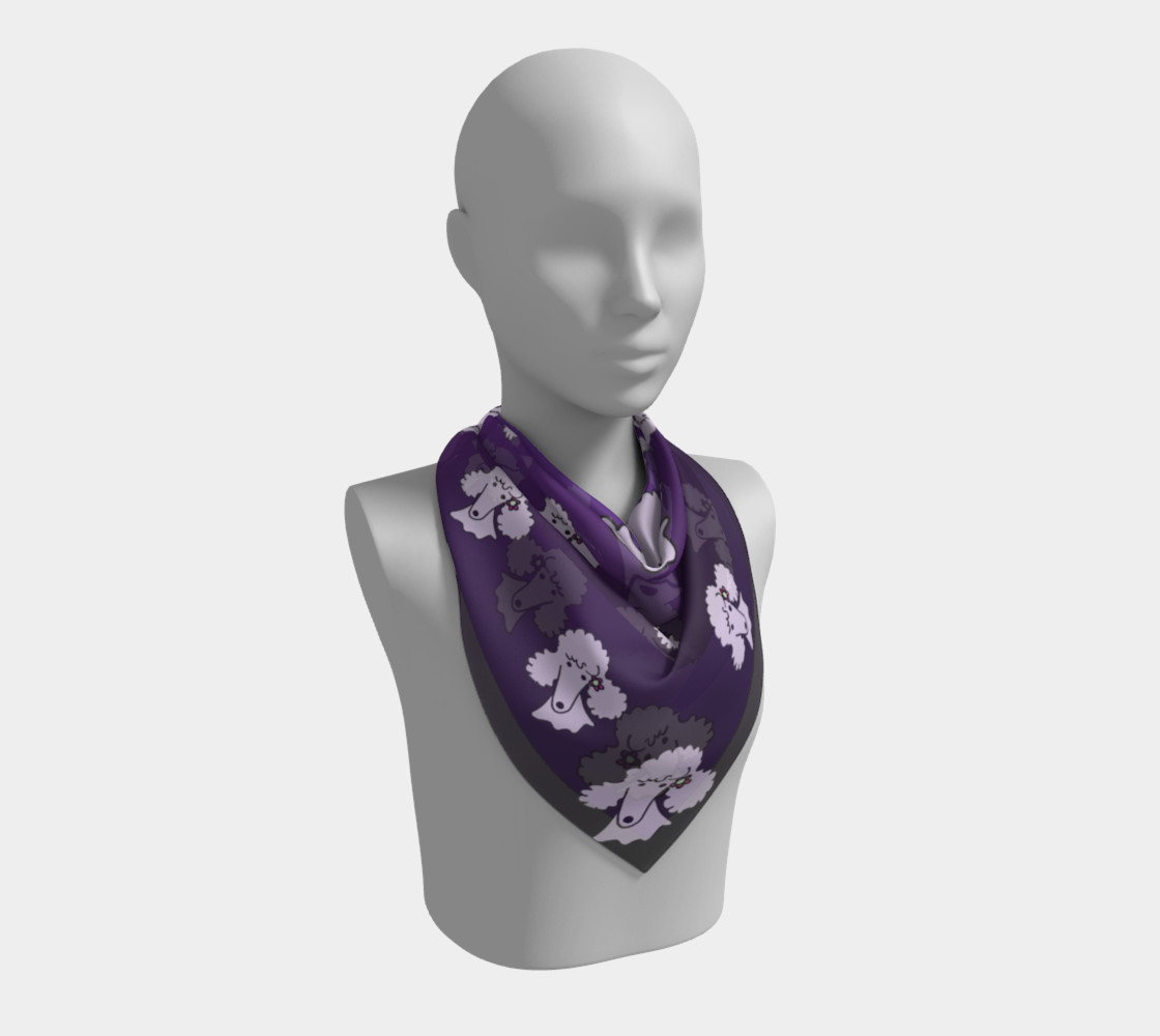 Bev's purple Satin Scarf by Broussalian preview #2