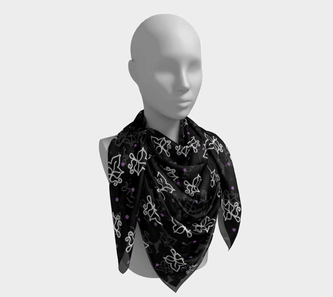 Ivy Bat All Over Print Goth Scarf preview #4