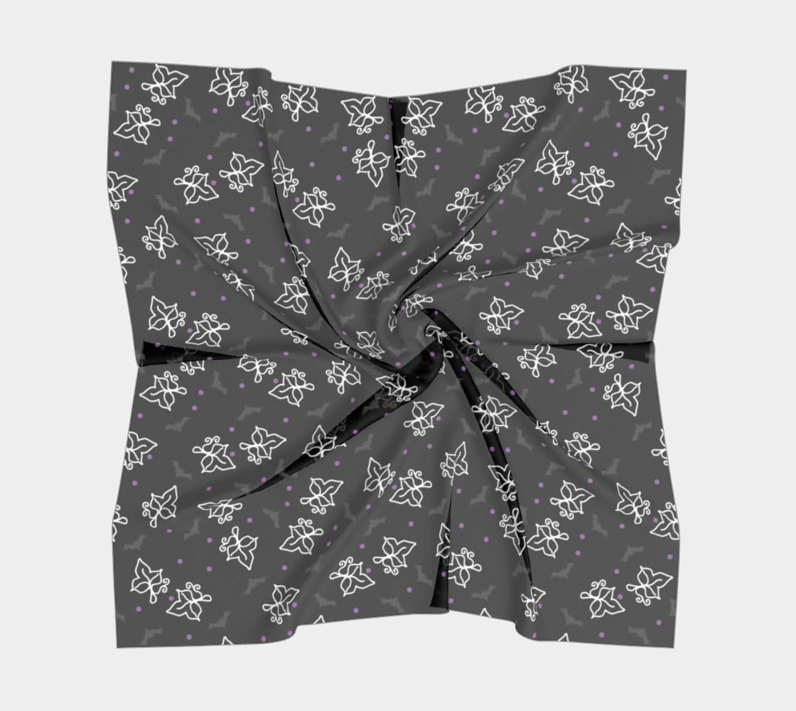 Ivy Bat All Over Print Goth Scarf preview #5