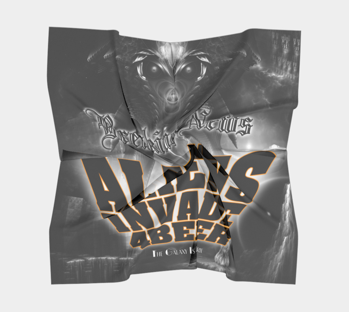 Aliens Invade 4 Beer Galaxy Attack Square Scarf preview #5