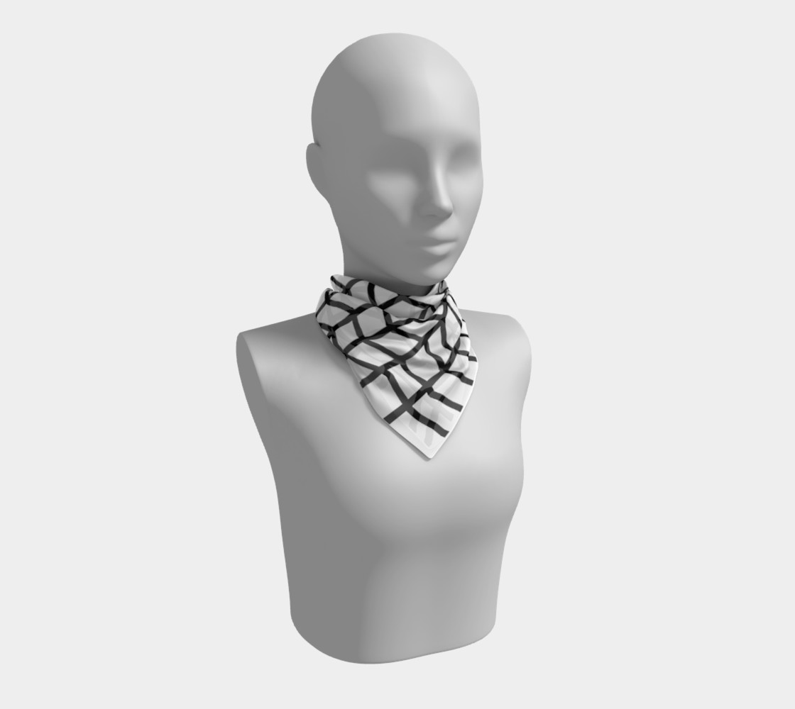 white chevron scarf preview #1