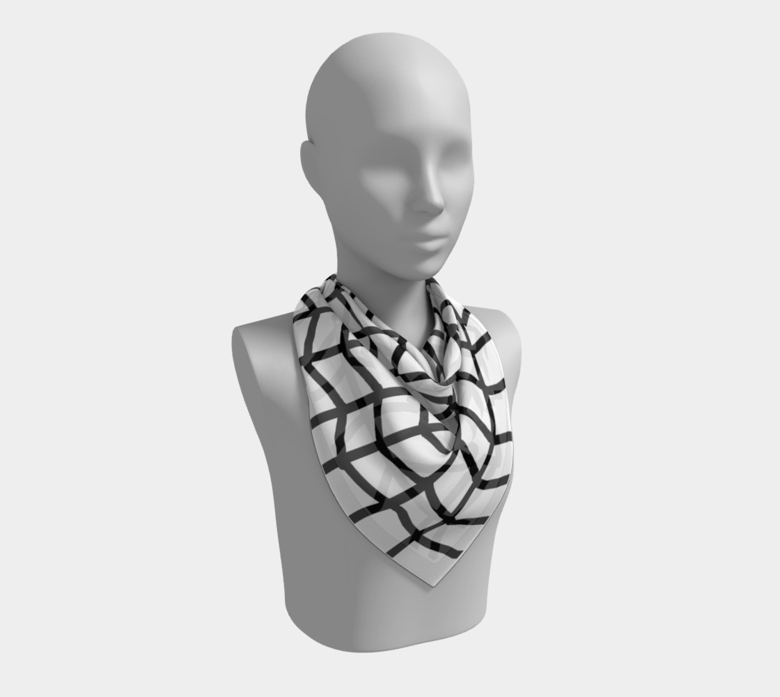 white chevron scarf preview #2