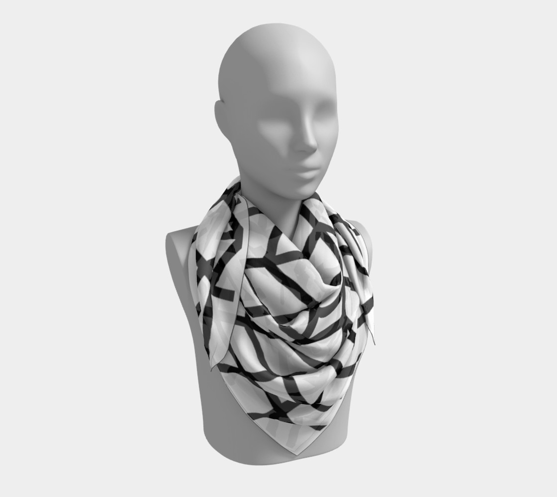 white chevron scarf preview #3
