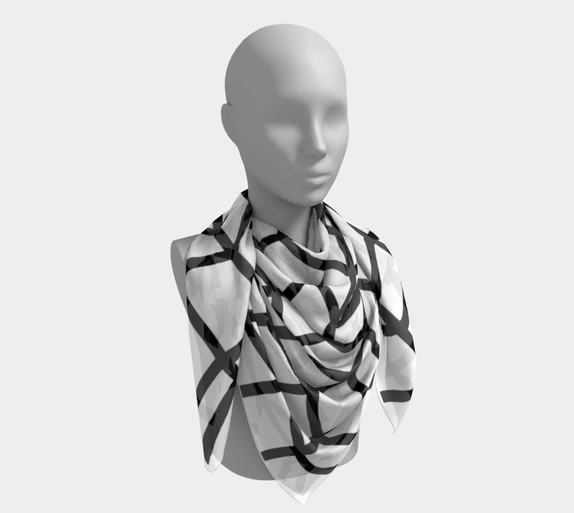 white chevron scarf preview #4