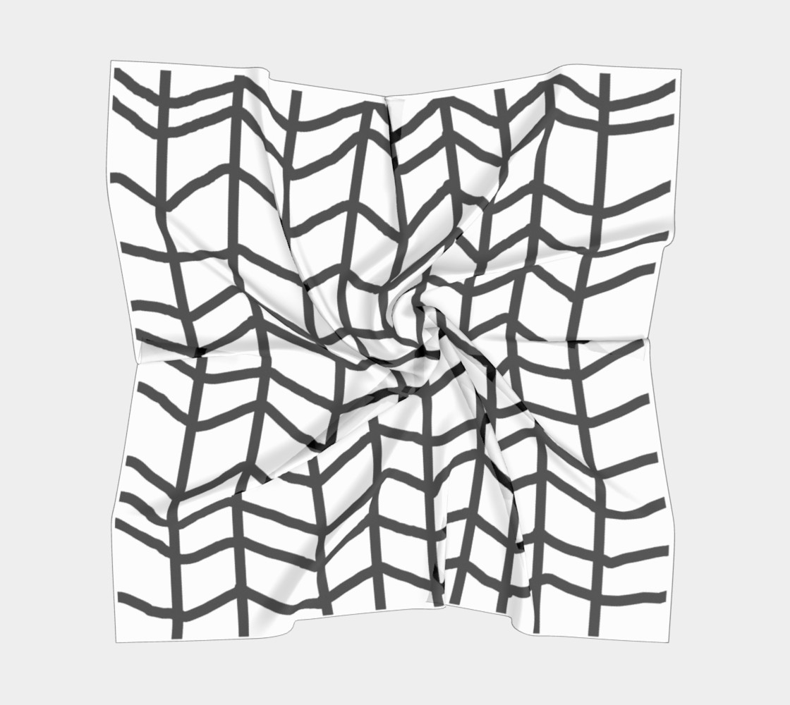white chevron scarf preview #5