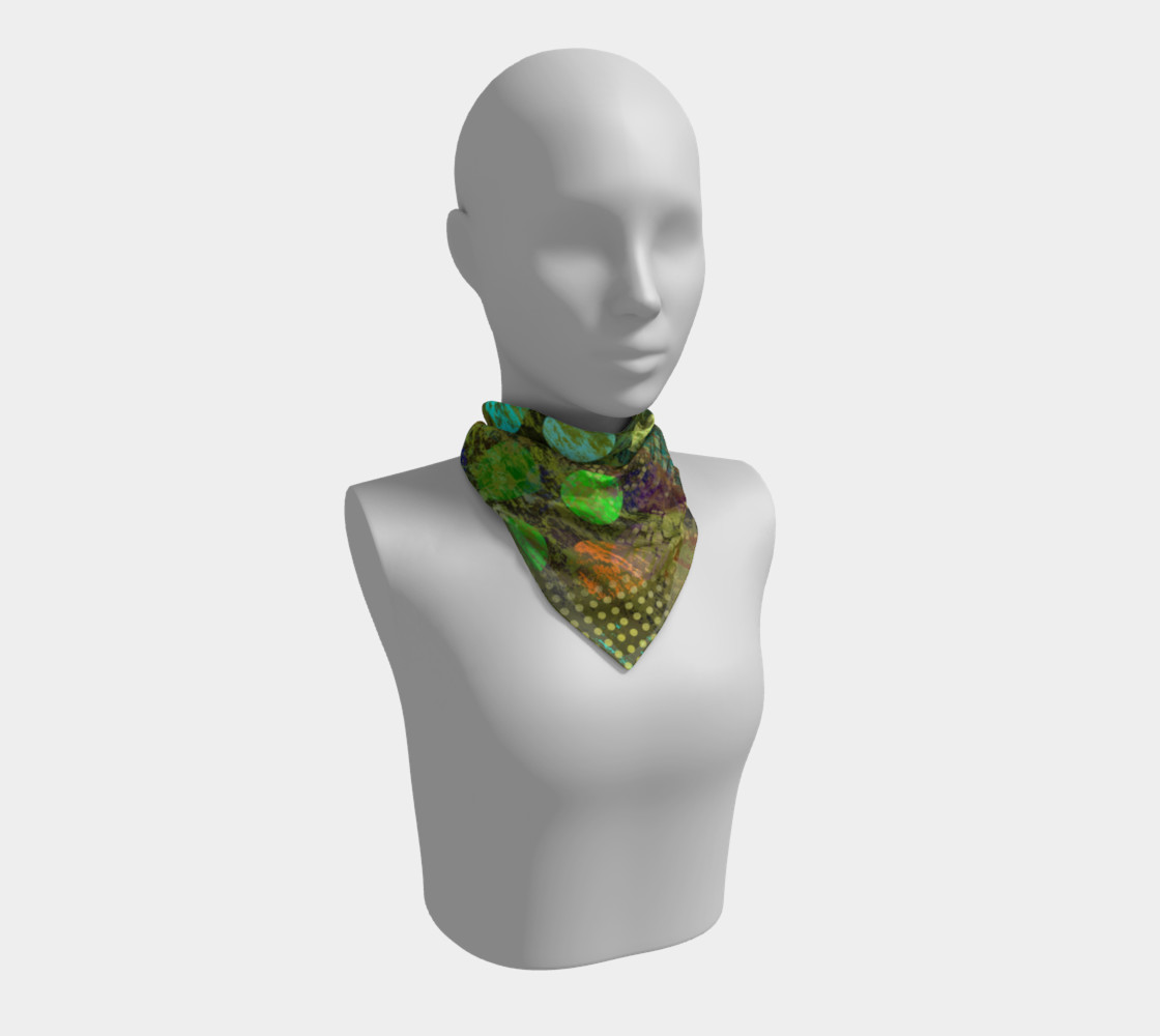 Aperçu de Abstract Colorful Multi-Dots Scarf #1