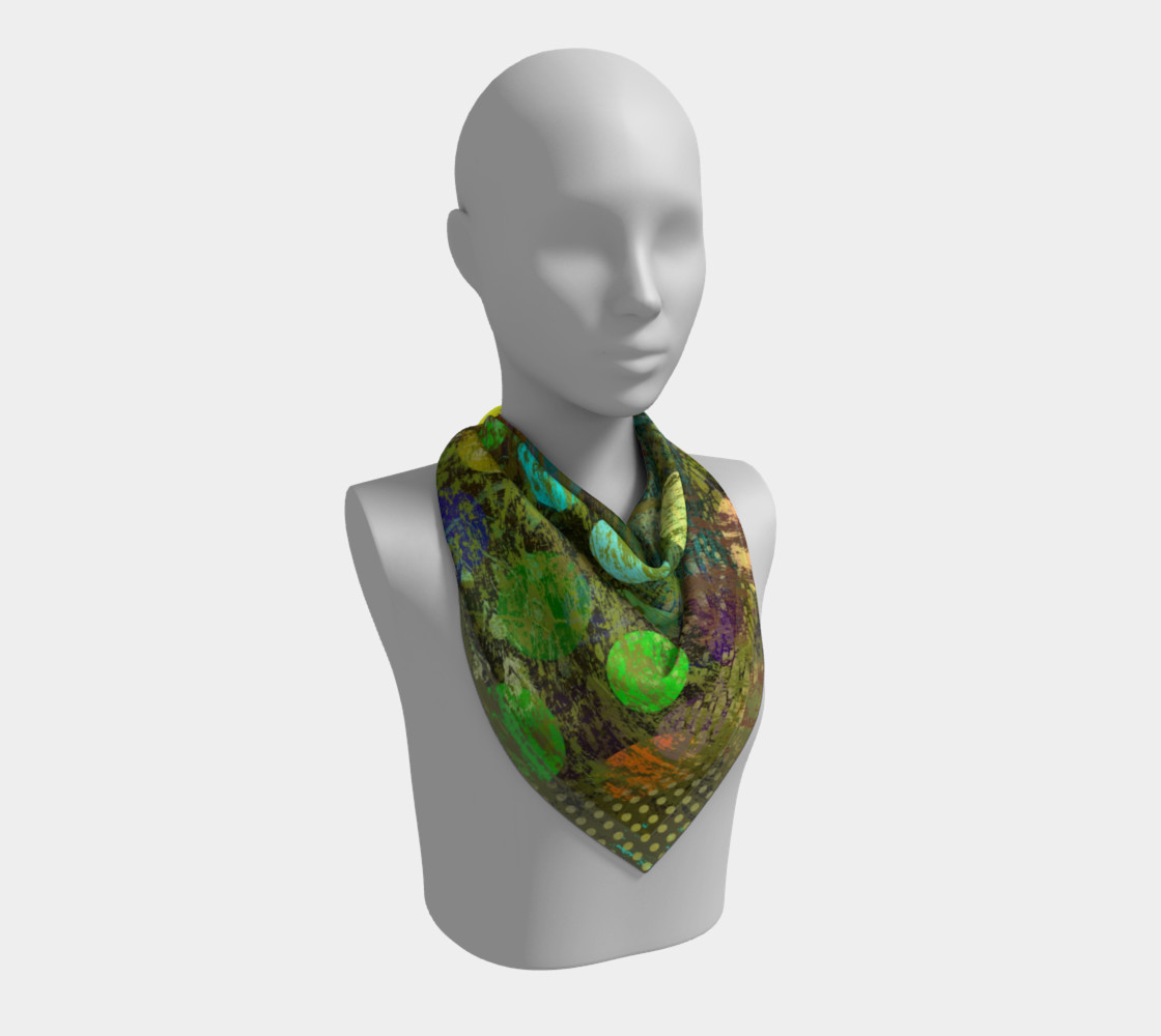 Aperçu de Abstract Colorful Multi-Dots Scarf #2