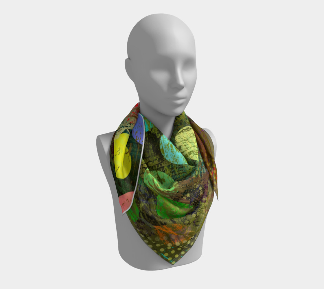 Aperçu de Abstract Colorful Multi-Dots Scarf #3