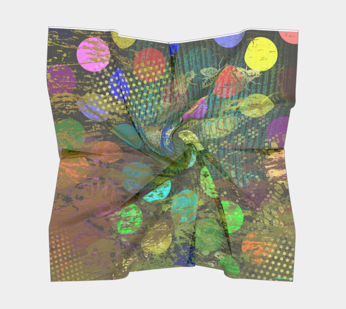 Aperçu de Abstract Colorful Multi-Dots Scarf #5