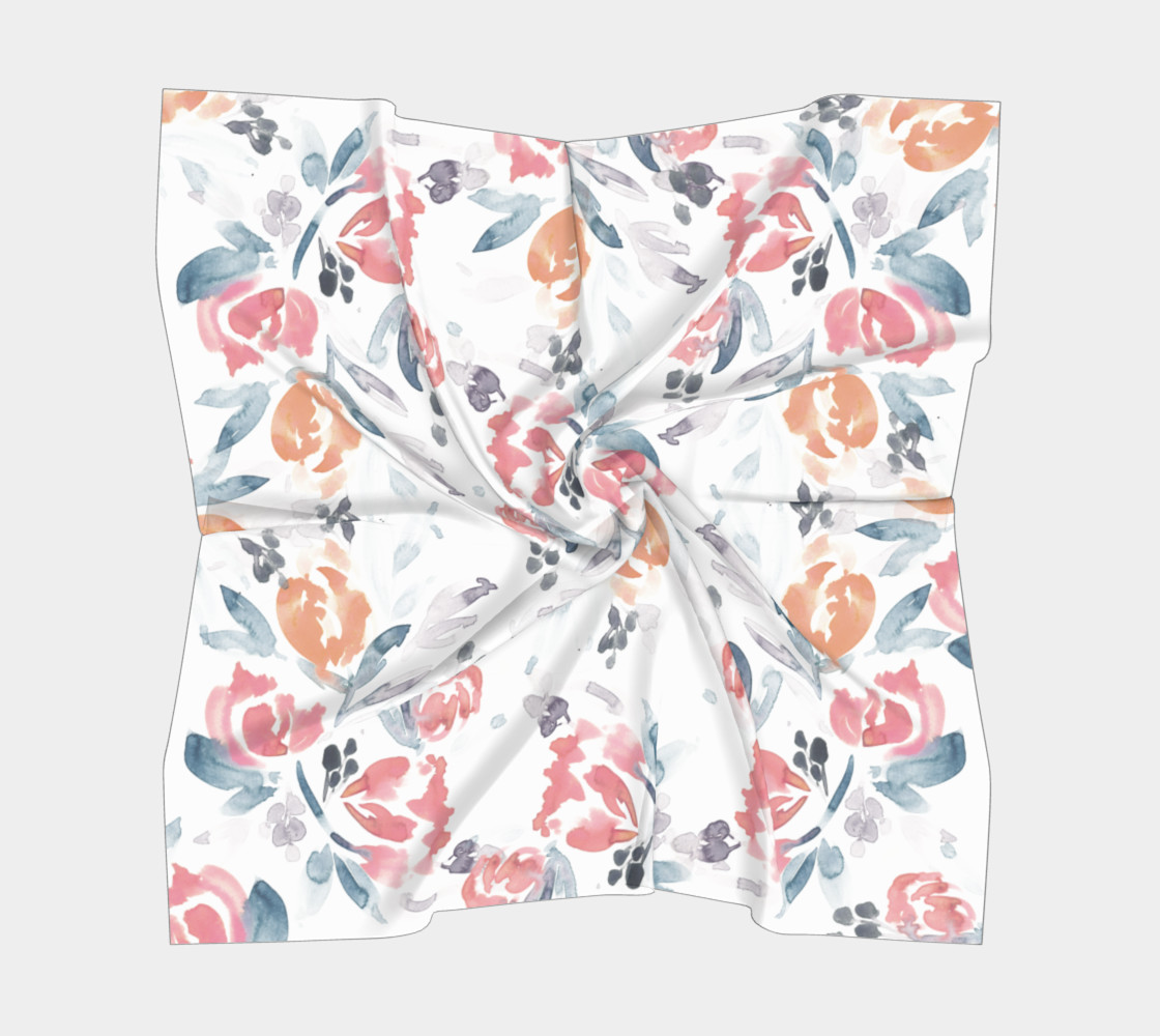 Faded Floral Watercolor Pattern preview #5