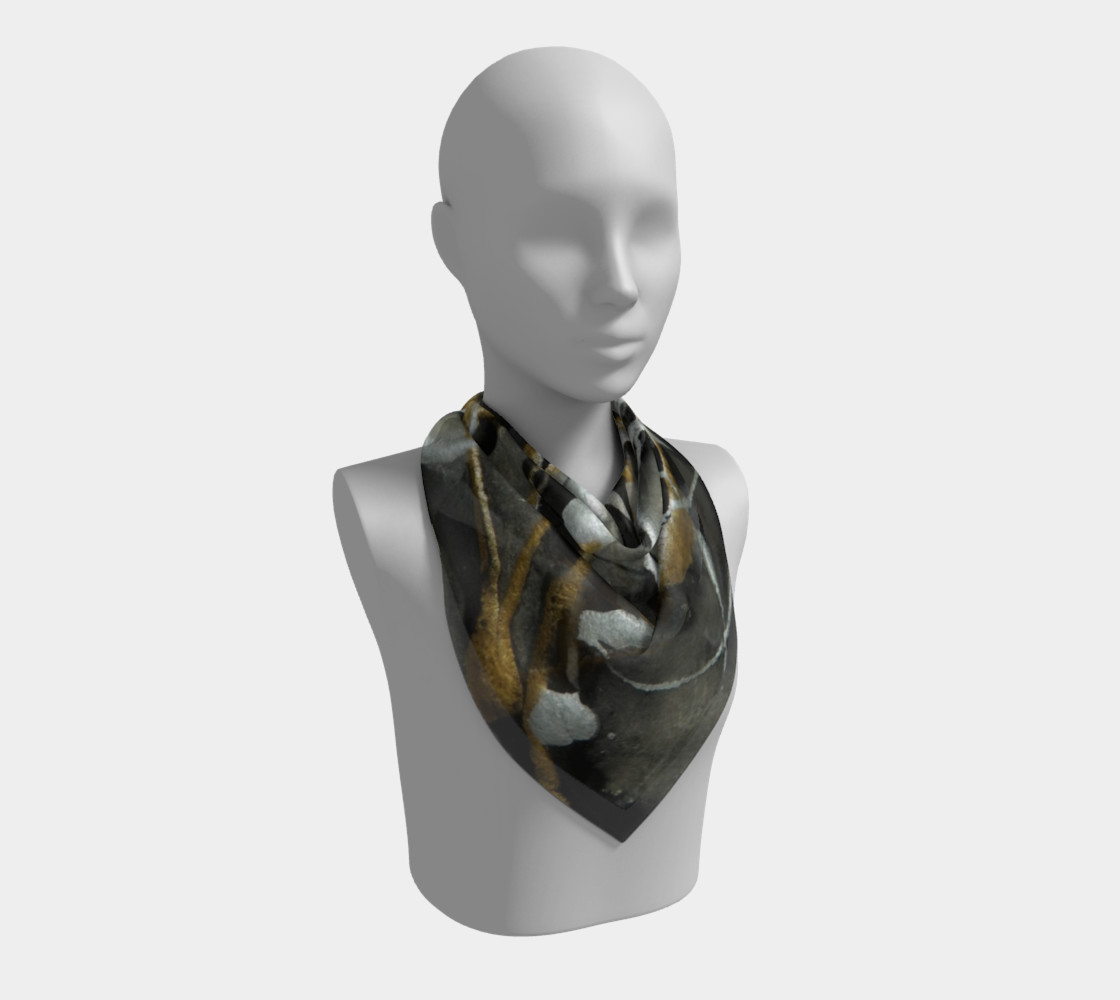 Silver and Gold Dusk Square Scarf Miniature #3