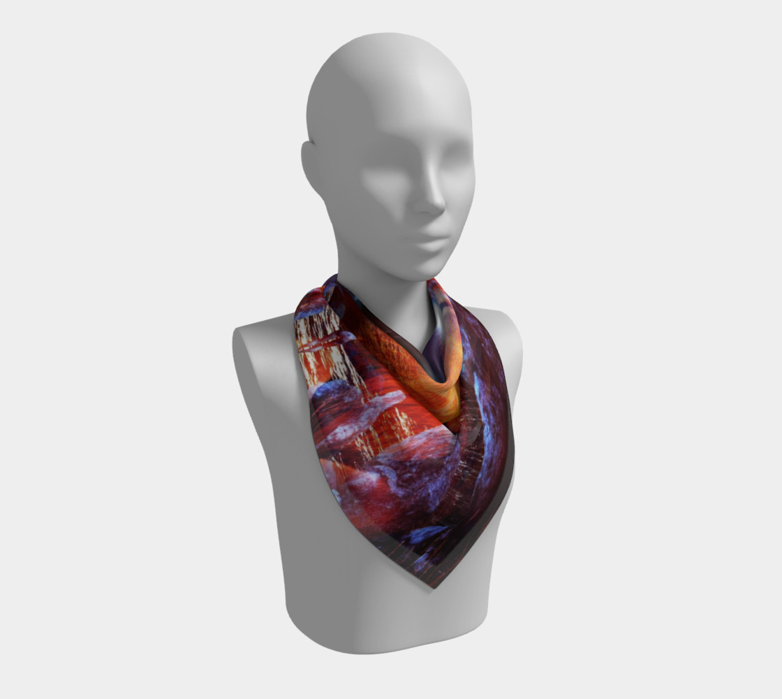 "Lion Lady" Square Scarf (26" x 26") preview #2