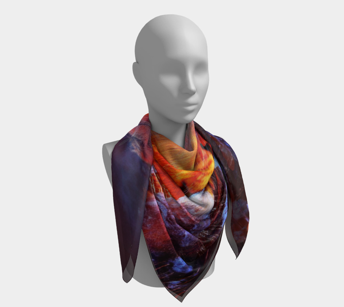 "Lion Lady" Square Scarf (36" x 36") preview #4