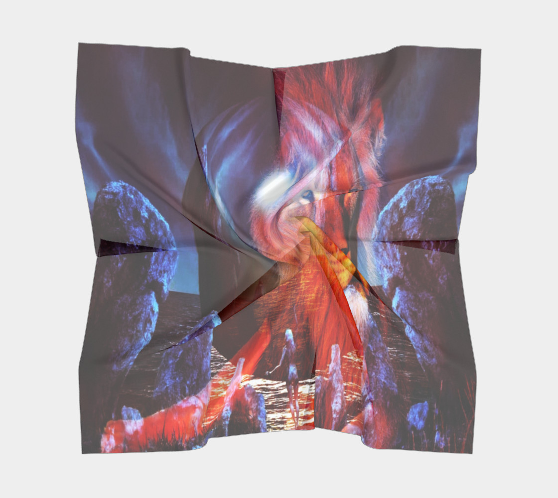 "Lion Lady" Square Scarf (36" x 36") preview #5