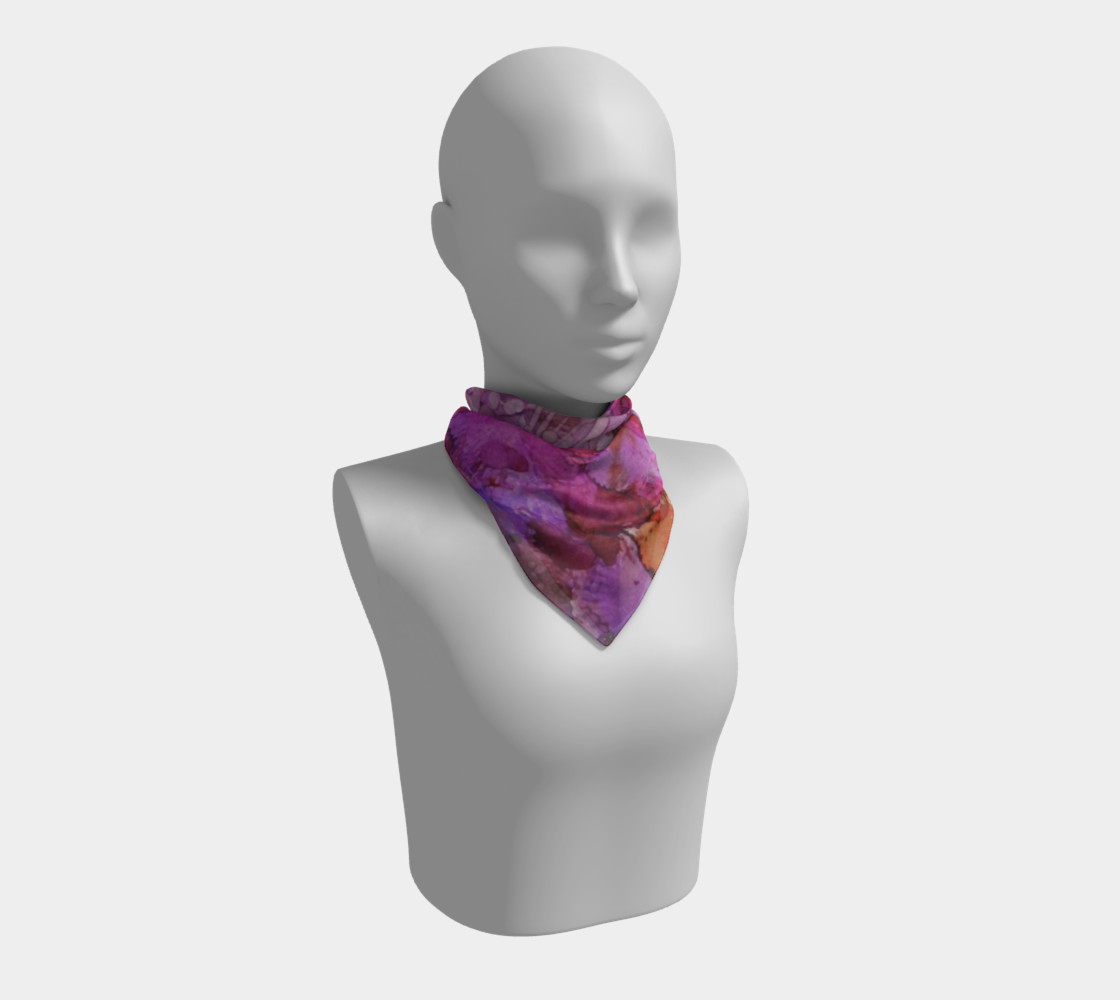 Blossoms Ink #1Square Scarf preview #1