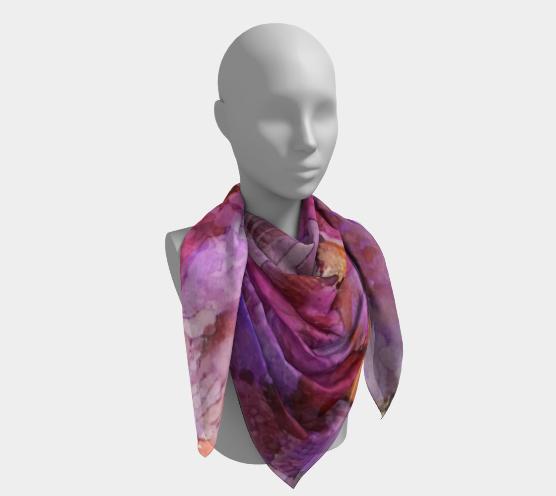 Blossoms Ink #1Square Scarf preview #4
