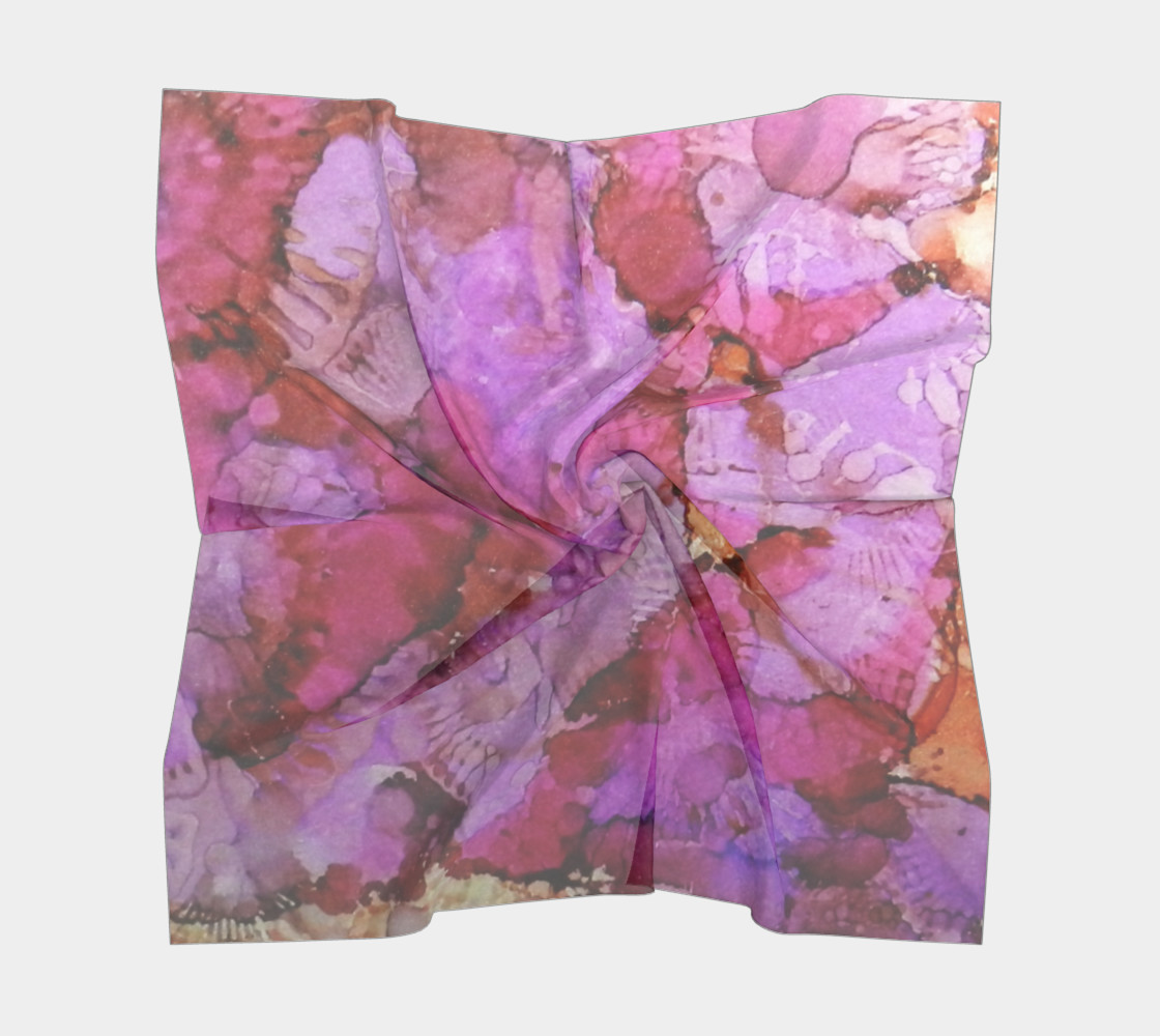 Blossoms Ink #1Square Scarf preview #5