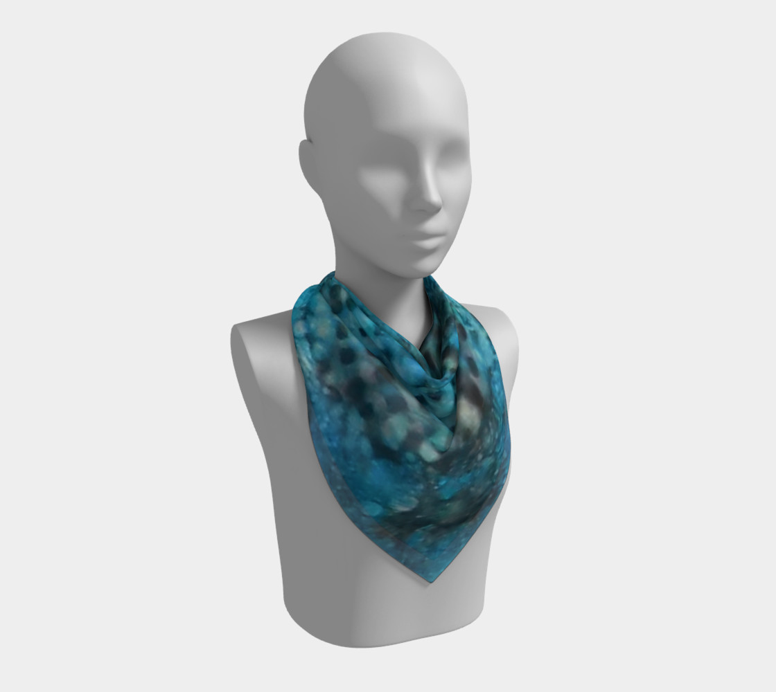 Cerulean Dream Ink #23 Square Scarf preview #2