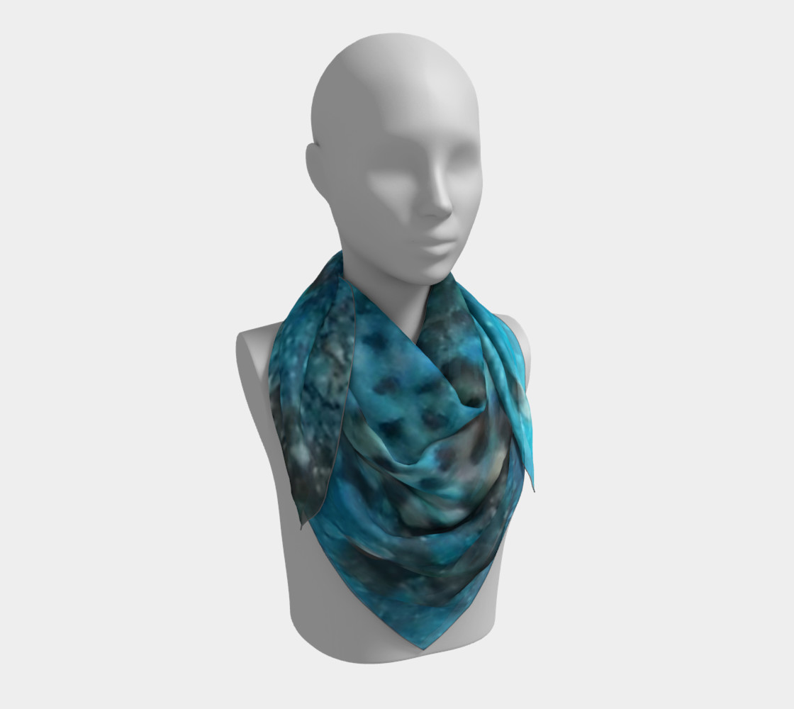 Cerulean Dream Ink #23 Square Scarf preview #3