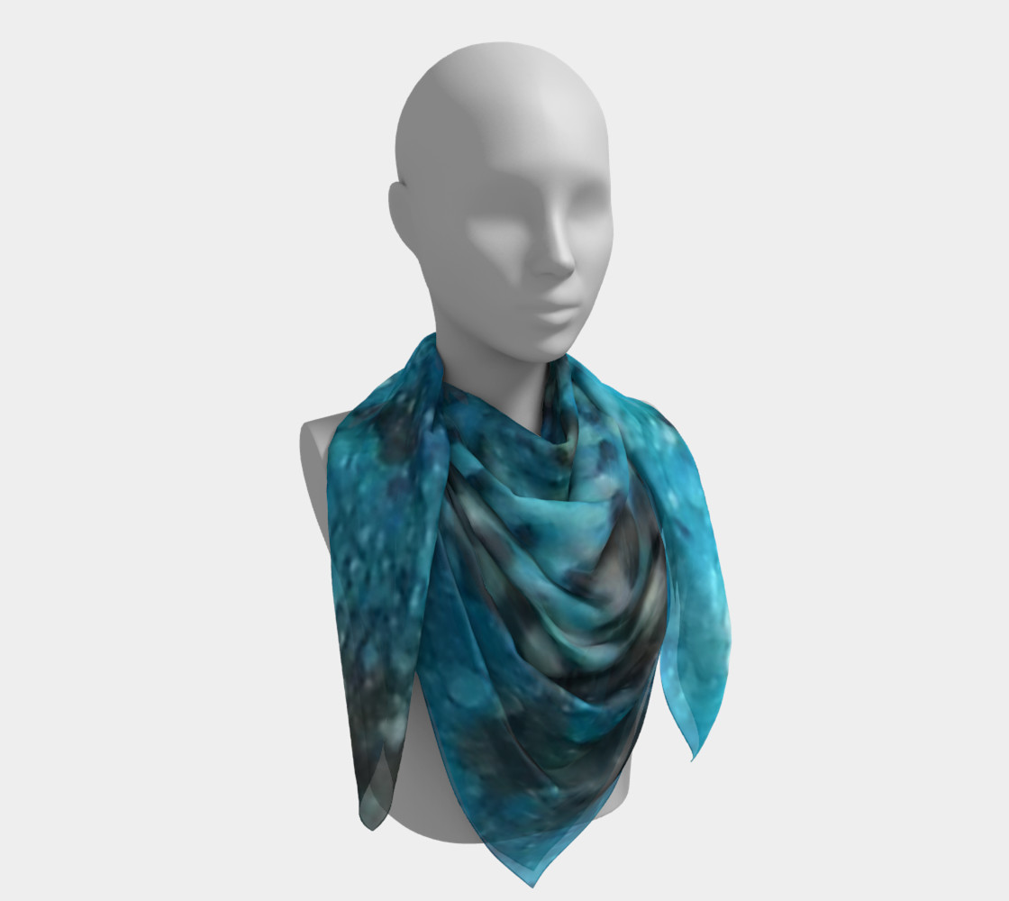 Cerulean Dream Ink #23 Square Scarf preview #4