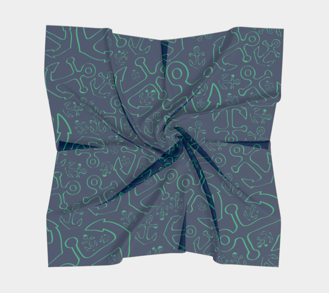 Anchor Dream - Green on Navy preview #5