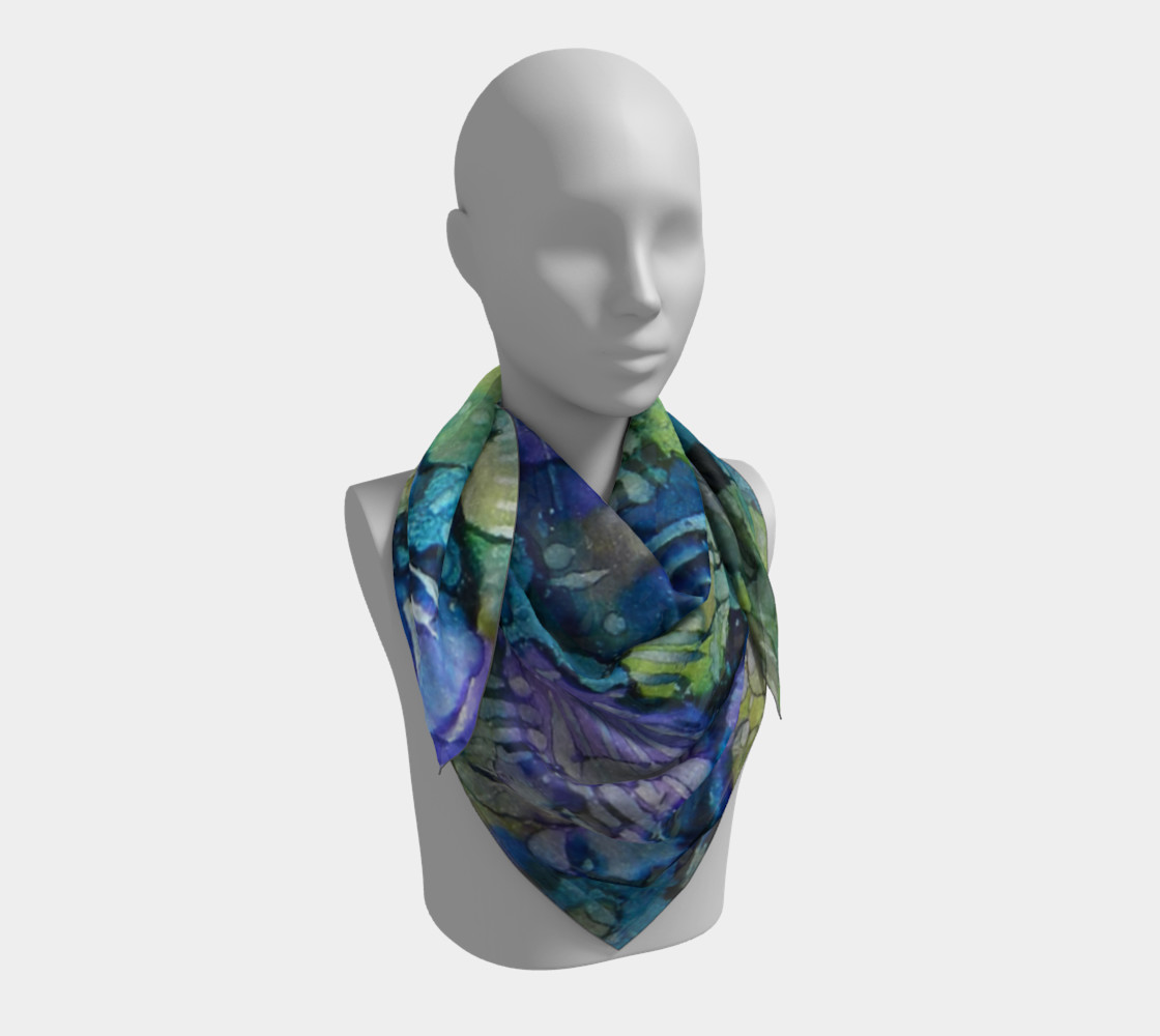 Spring Weave Ink #4 Square Scarf preview #3