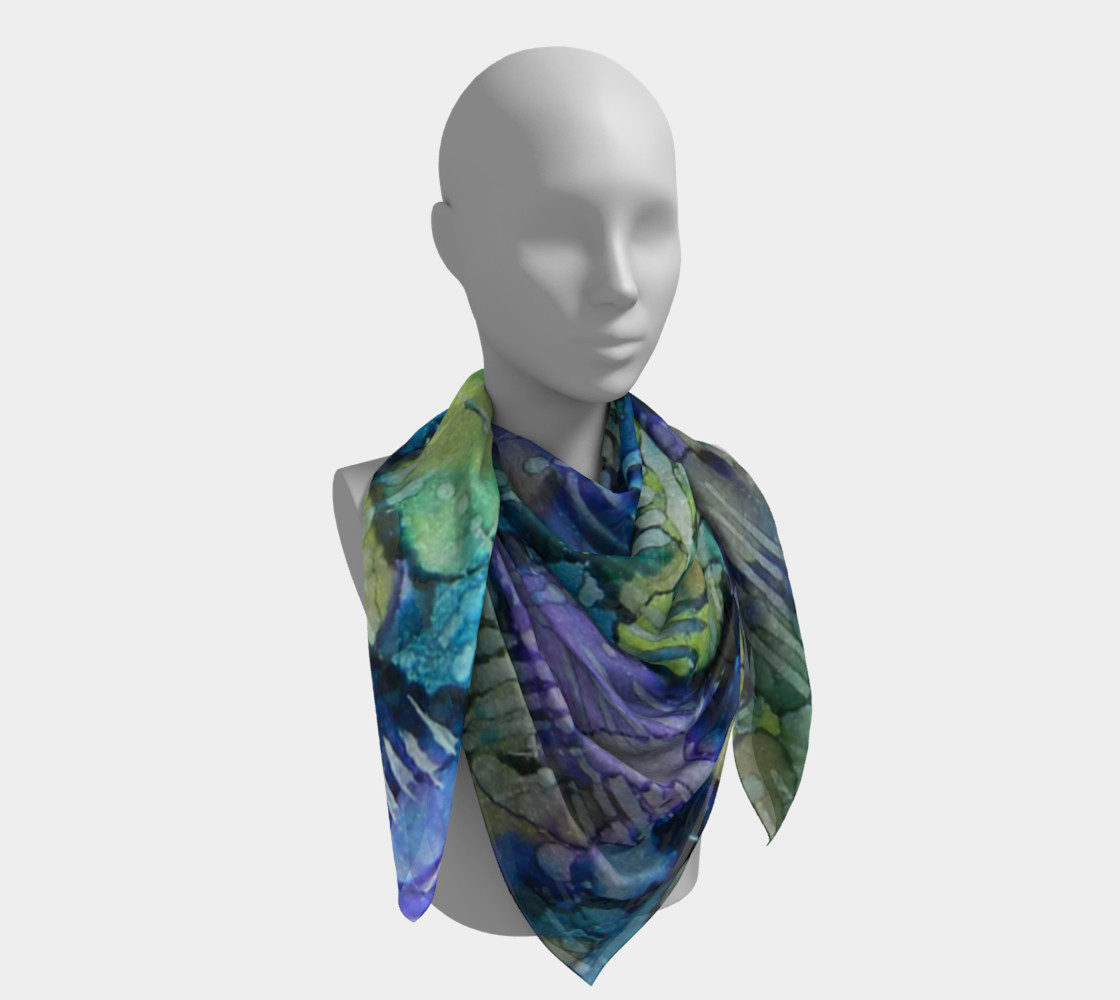 Spring Weave Ink #4 Square Scarf preview #4