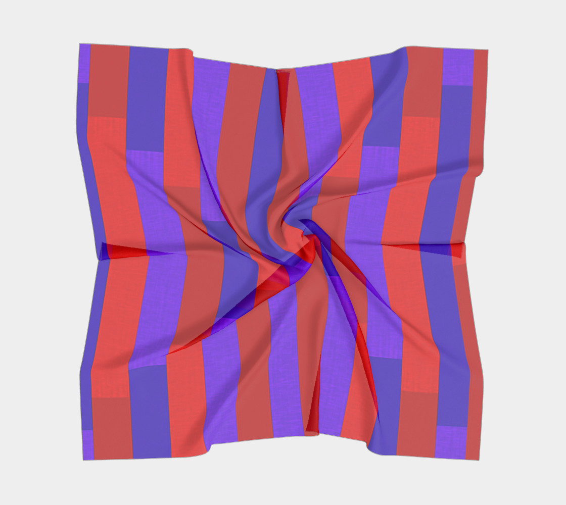 Purple on Purple, Red on Red Silk Scarf preview #5