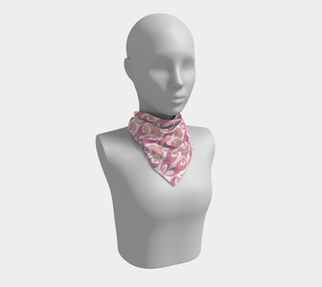 Folk art flowers repeat pink preview #1