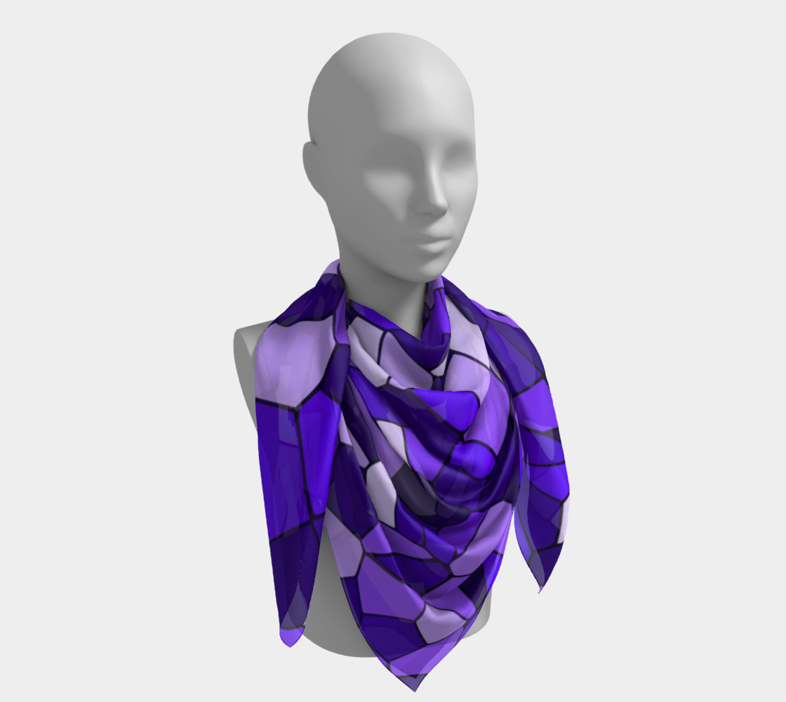Purple Monochrome Geometric Mosaic Pattern preview #4