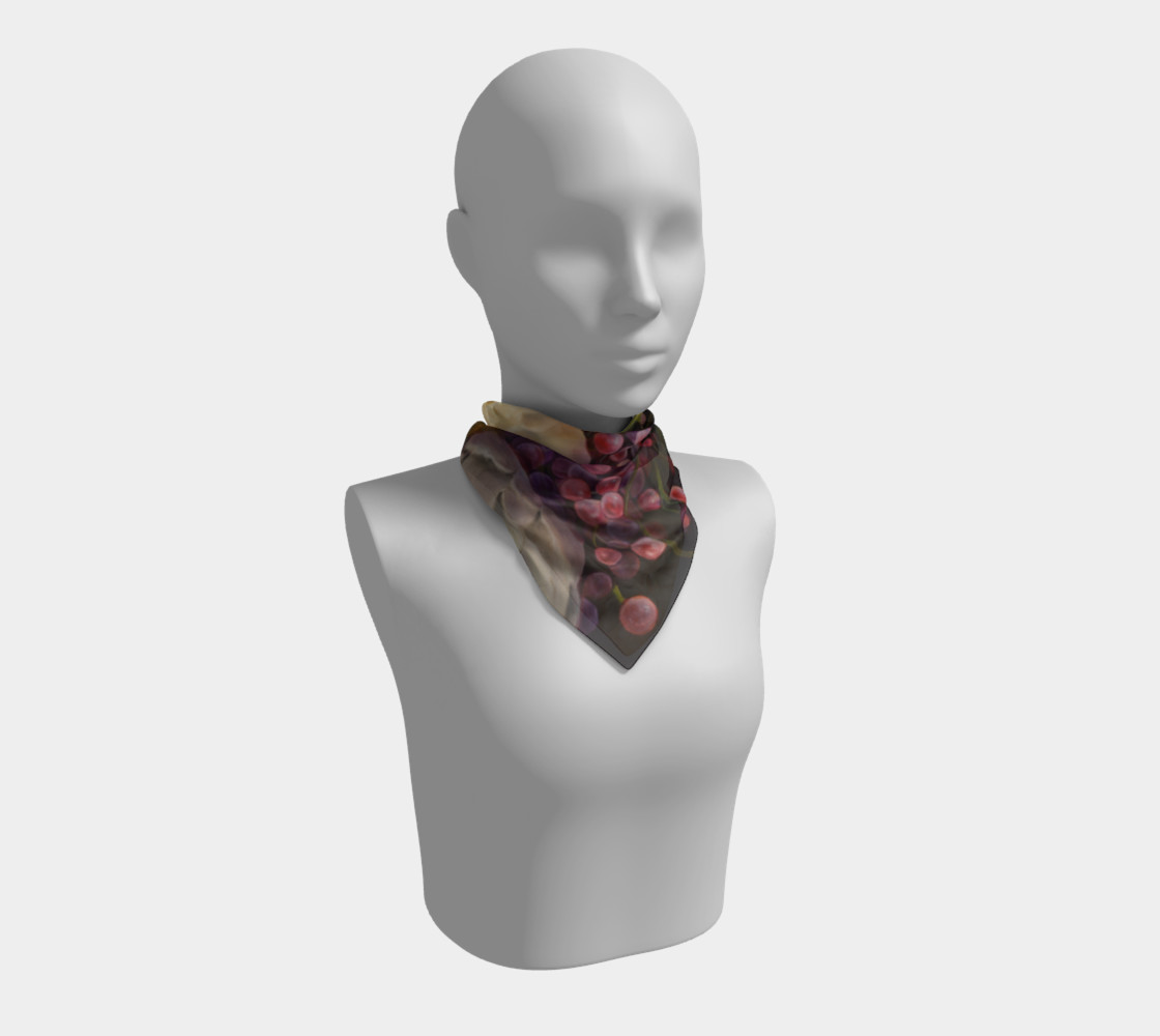 Winter Floral Square Scarf preview #1