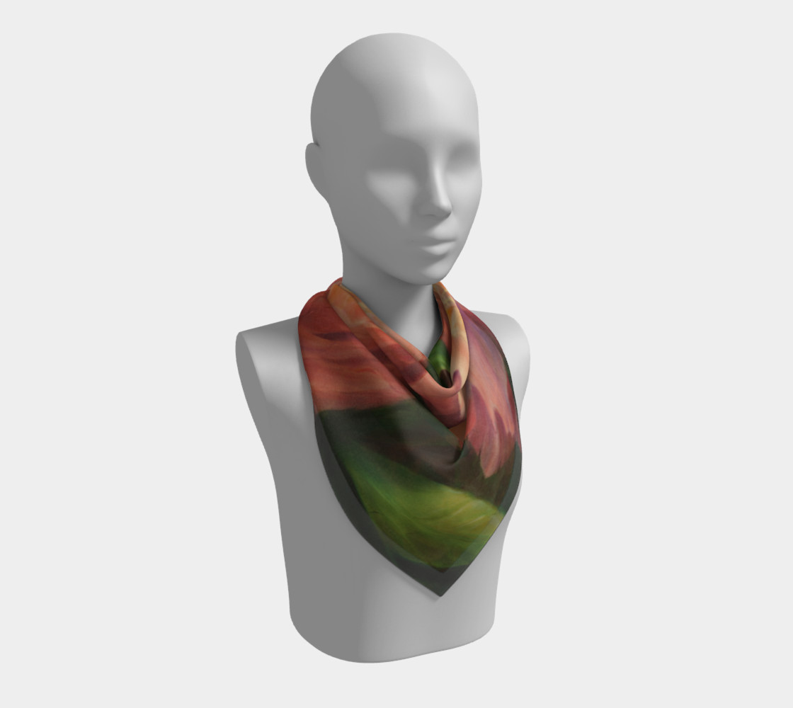 Spring Floral Square Scarf preview #2