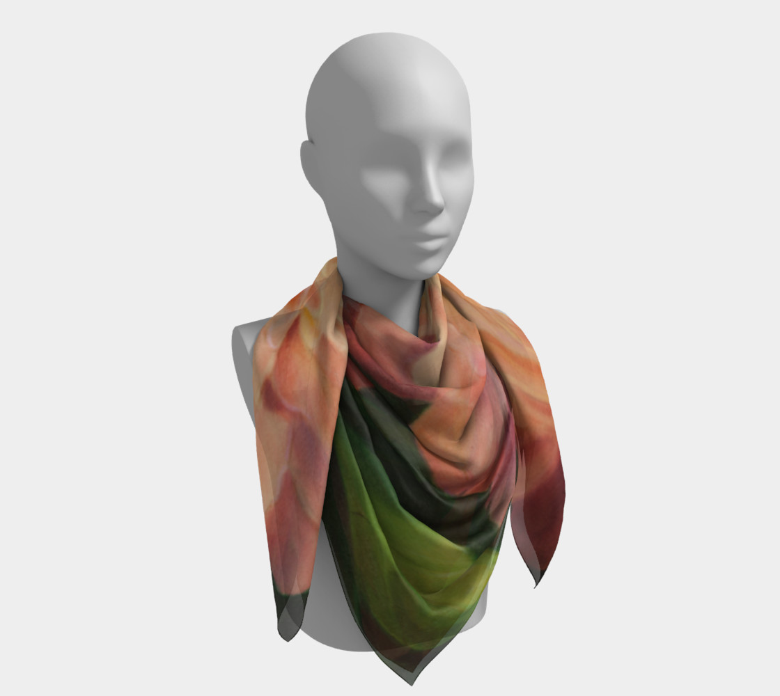 Spring Floral Square Scarf preview #4