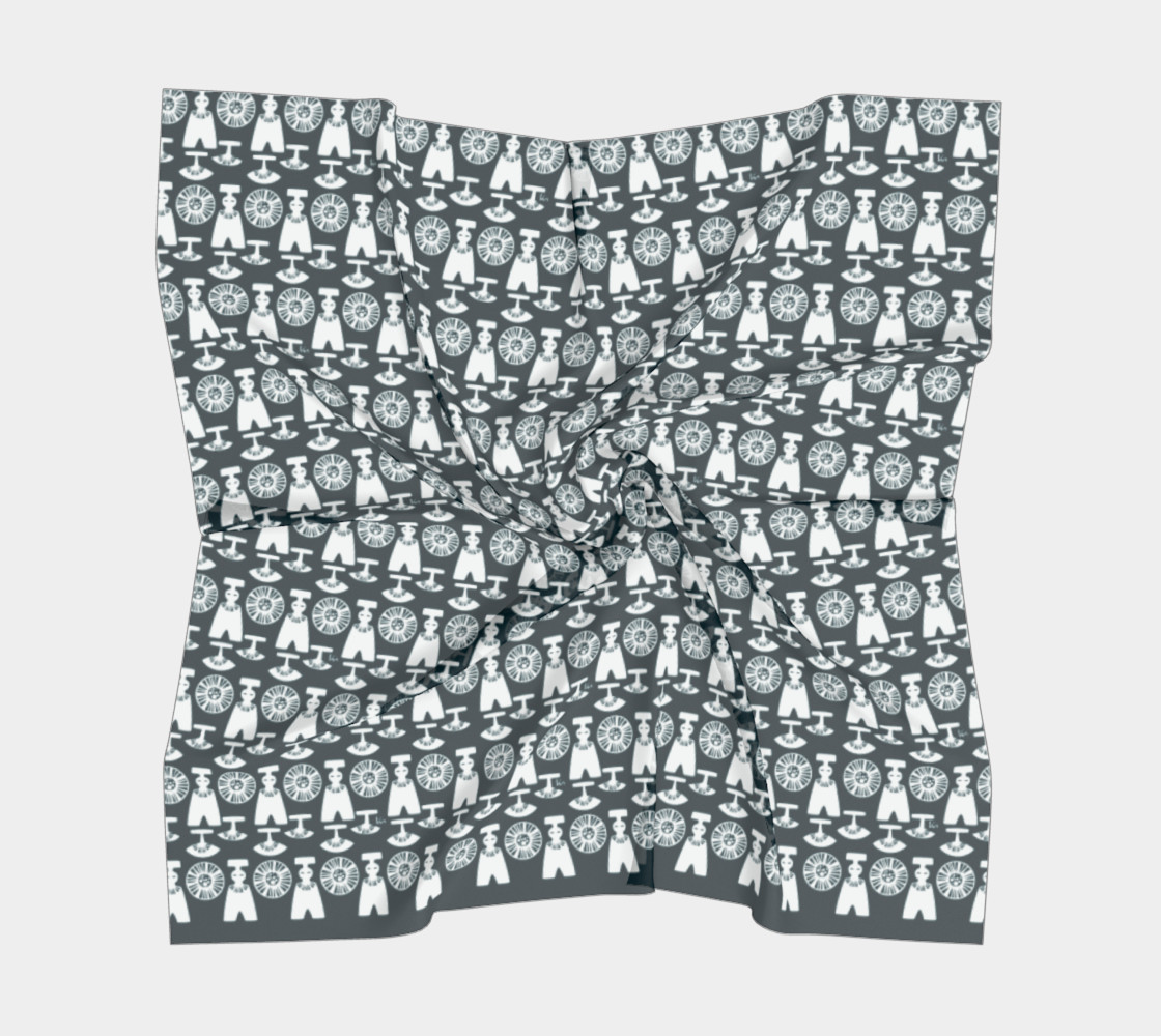 Retro winter inuit scarf preview #5