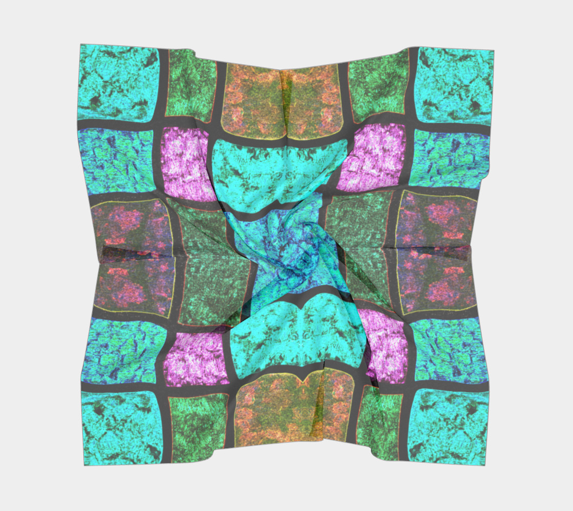 Nostalgia Stained Glass Square Scarf preview #5