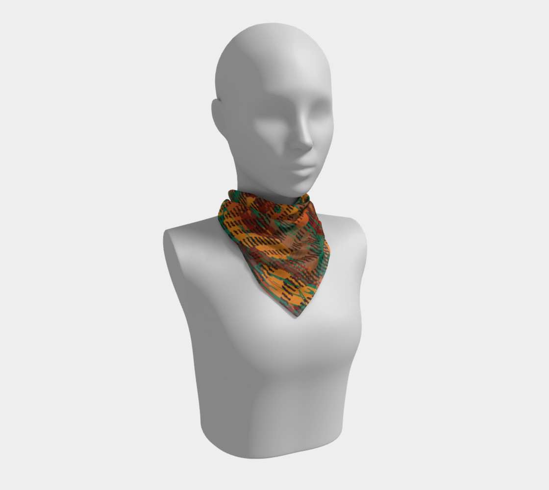 Abstract Animal Stripes Square Scarf preview #1